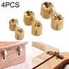 4pcs Wooden Box Invisible Hinges Jewelry Box Concealed Hinge 8mm10mm12mm Brass Cylindrical Cabinet Furniture Hinges Hardware