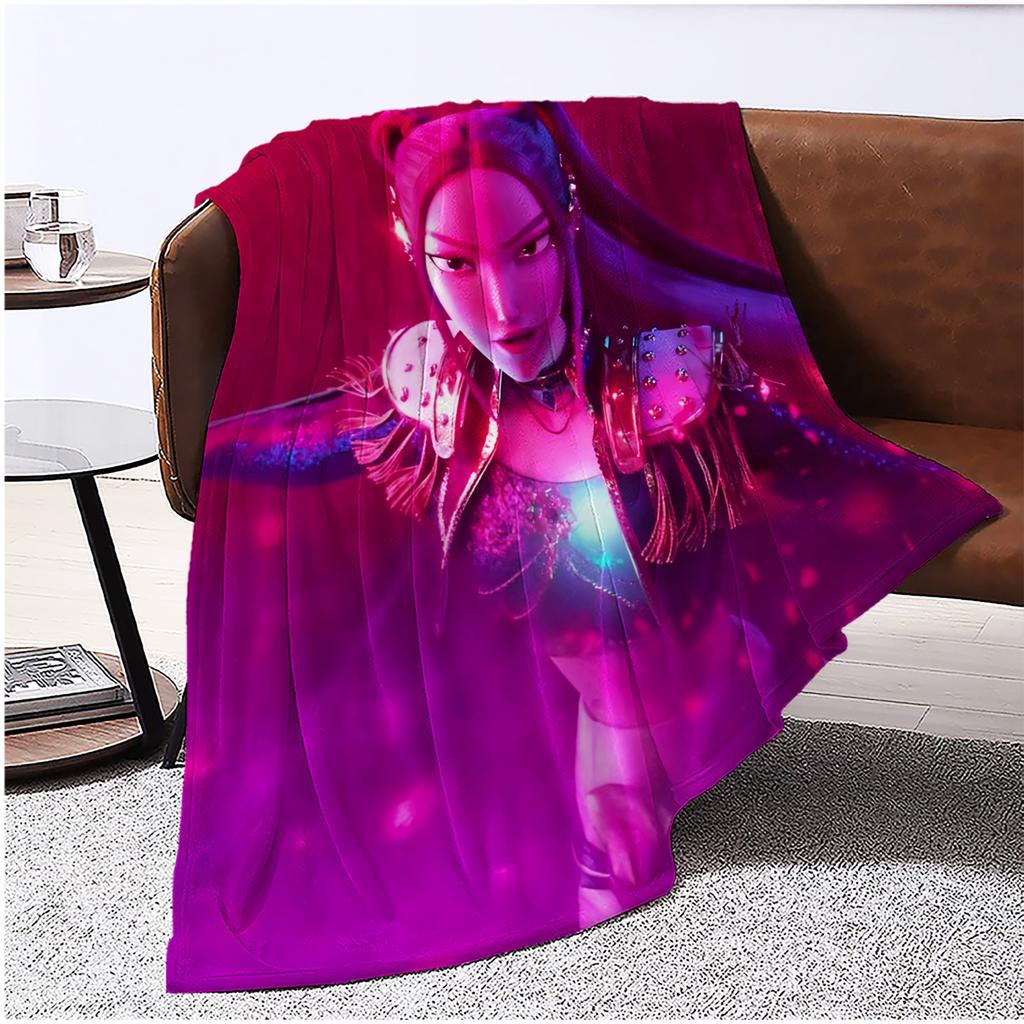 Flannel Digital Printed Blanket Conditioning Blanket Sofa Blanket Girl Gift