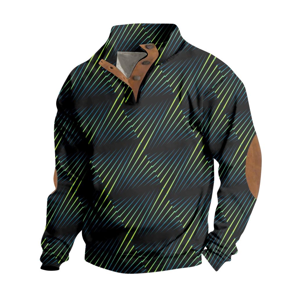 Весенне-осенняя мужская толстовка с воротником-стойкой на открытом воздухе, повседневные свитера, топы