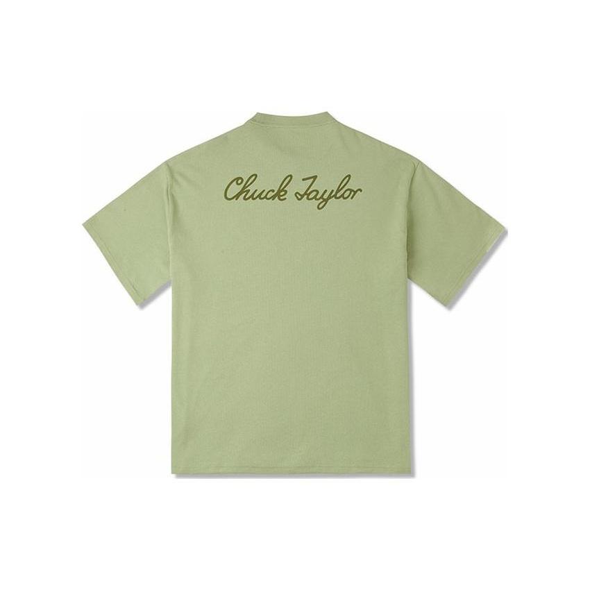 Converse Go-To Sneaker Patch Loose-Fit T-Shirt Asia Sizing 'Vitality Green' Men's 10025397-A11