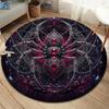 Enamelinsects Round Area Rug,Carpet Rug for Living Room Bedroom Sofa Playroom Decor,Non slip Floor Mat