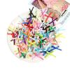 100pcs Mini Ribbon Bows Solid Color Gift Wrapping Bowknot Flowers Bows Ties  DIY Craft Scrapbooking