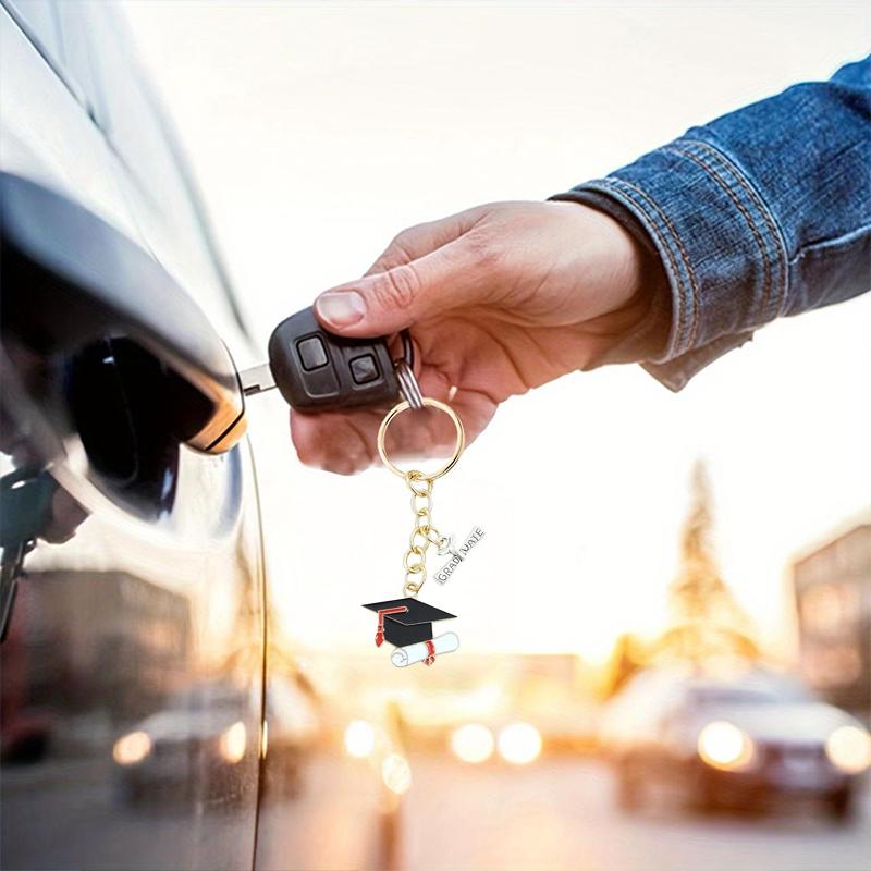 Брелок для ключей на выпускной сезон 2025 года, памятный знак, гравированный сплав, креативный брелок в виде книжной крышки, уникальный, многофункциональный
