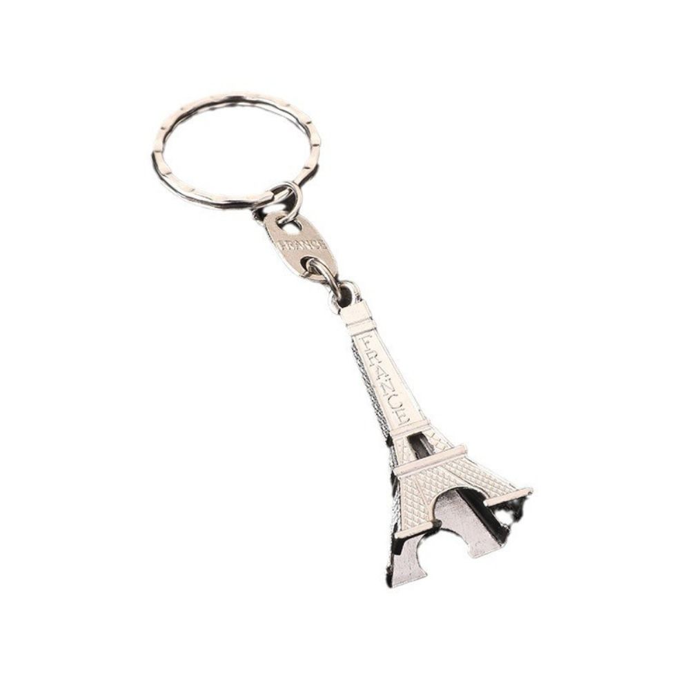 Zinc Zinc Alloy Eiffel Tower Bag Pendant Vintage Paris Keyring Simple France Tower Keychain  Backpack Decor