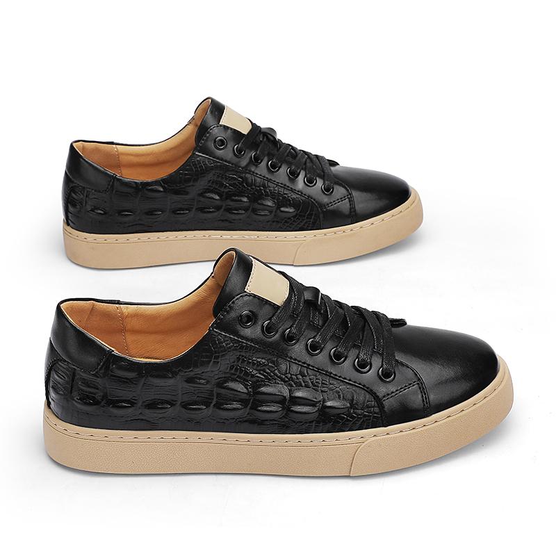 Модные повседневные мужские кроссовки из натуральной кожи, деловые высококачественные туфли на шнуровке, удобные для взрослых, для вечеринок и офисов