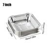 10Pcs Reusable Food Tin Foil Tray 6/7/8 Inch Air Fryer Tray Durable Aluminum Foil Box