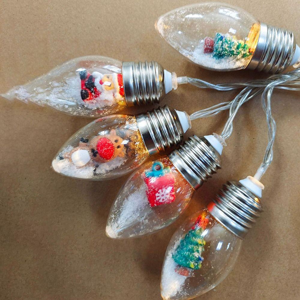 Santa Claus LED String Light Snowman Santa Decorative Lights Home Decoration Hanging Lamp Home