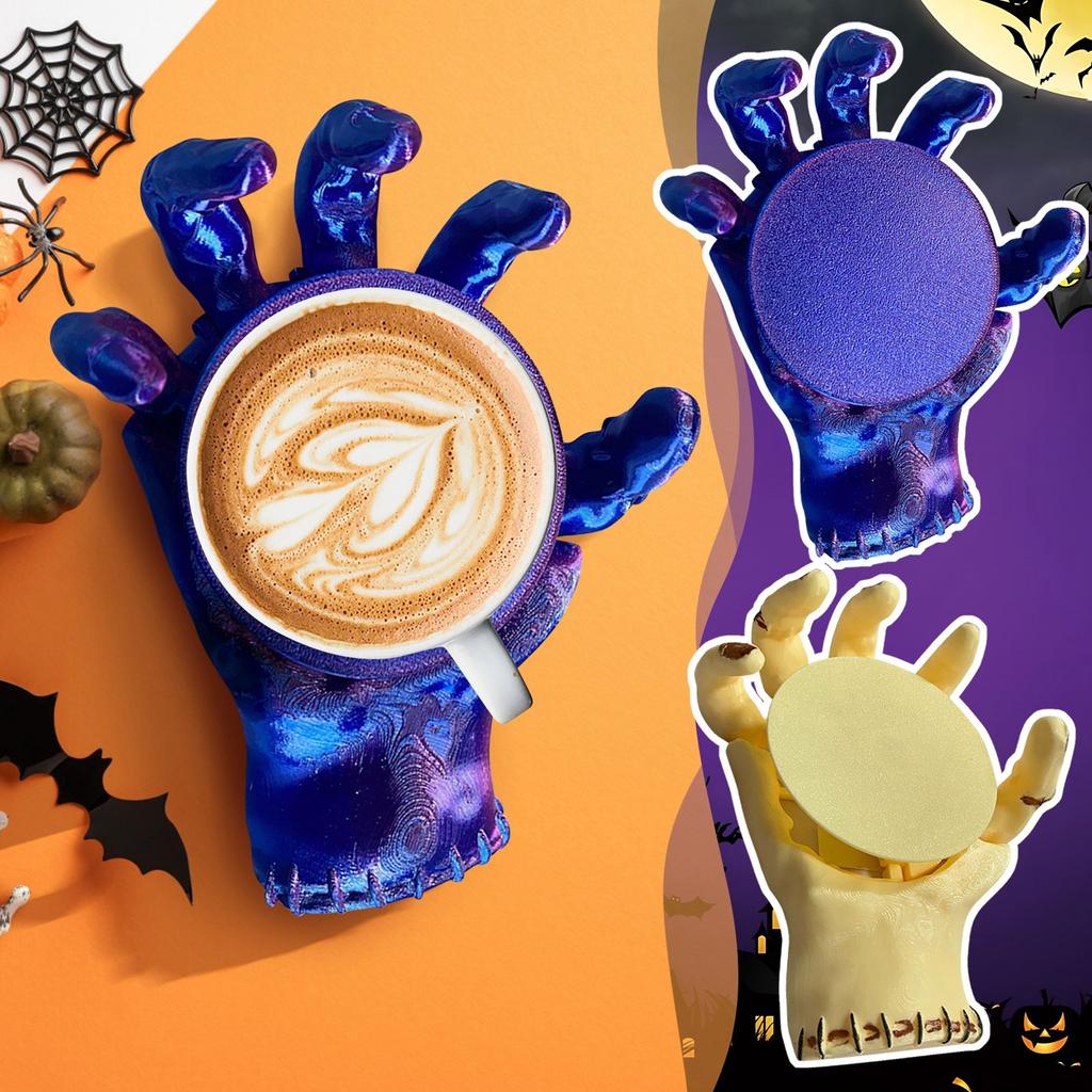 3d Printed Automatic Adjustable Cup Mat, Terror Broken Hand Ornament