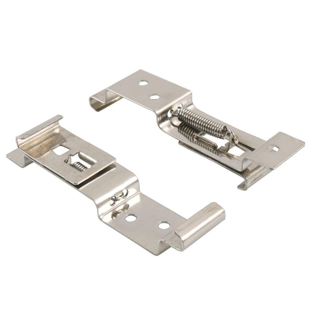 1 Pair Automotive Hardware License Plate Holder Stainless Steel Number Plate Clips License Plate