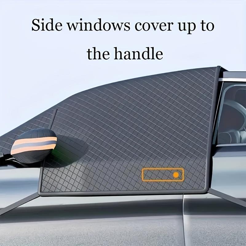 Сверхпрочный магнитный чехол для лобового и боковых стекол автомобиля - Всепогодный щит от льда и снега с сильным магнитным креплением, подходит для автомобилей