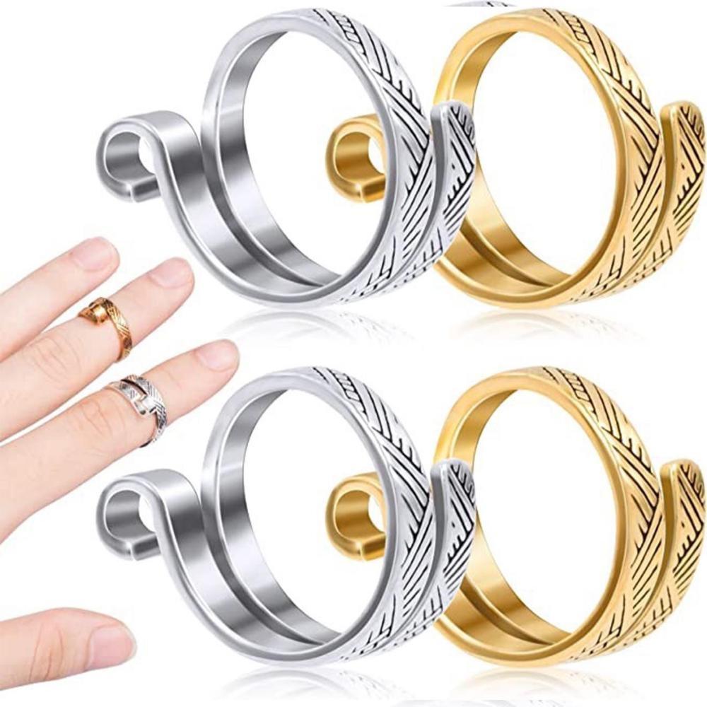 1PC Knitting Loop Adjustable Open Ring Knitted Crochet Ring Crochet Sewing Accessory Tools
