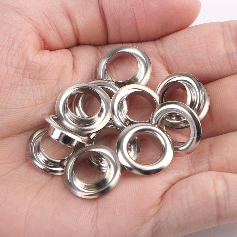 3 установочных инструмента Медный люверс Воздушный люверс Люверсы Брезентовое кольцо Пряжка 1 комплект с коробкой 100 шт. 10 мм Металлические пряжки