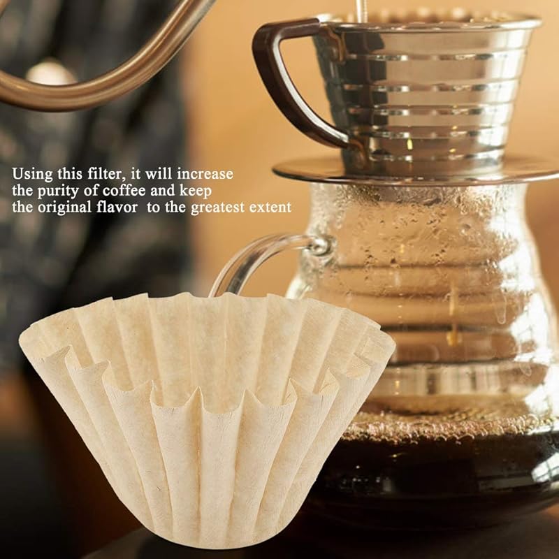 Коммерческий фильтр для кофе Фильтр для кофе, бумажный фильтр для кофе, одноразовый для ресторана, кофейни, офиса, дома (1-4 порции)