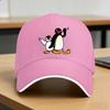 cute pingu and pinga Sun Baseball Cap Spring FeUnisex Unisex  Print Hip Hop Hats Sunscreen Vintage Outdoor Sports Snapback Cap