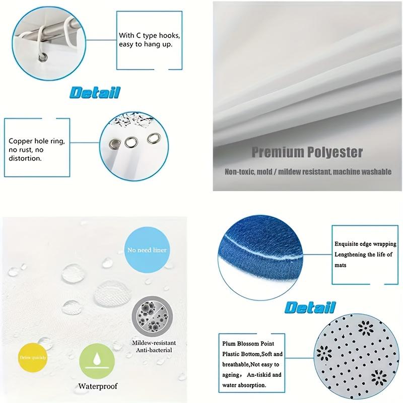 4 шт., наборы занавесок для душа с принтом фигурок для ванной комнаты, нескользящие коврики для ванной комнаты, крышка для унитаза, коврик для ванной, набор для ванной комнаты