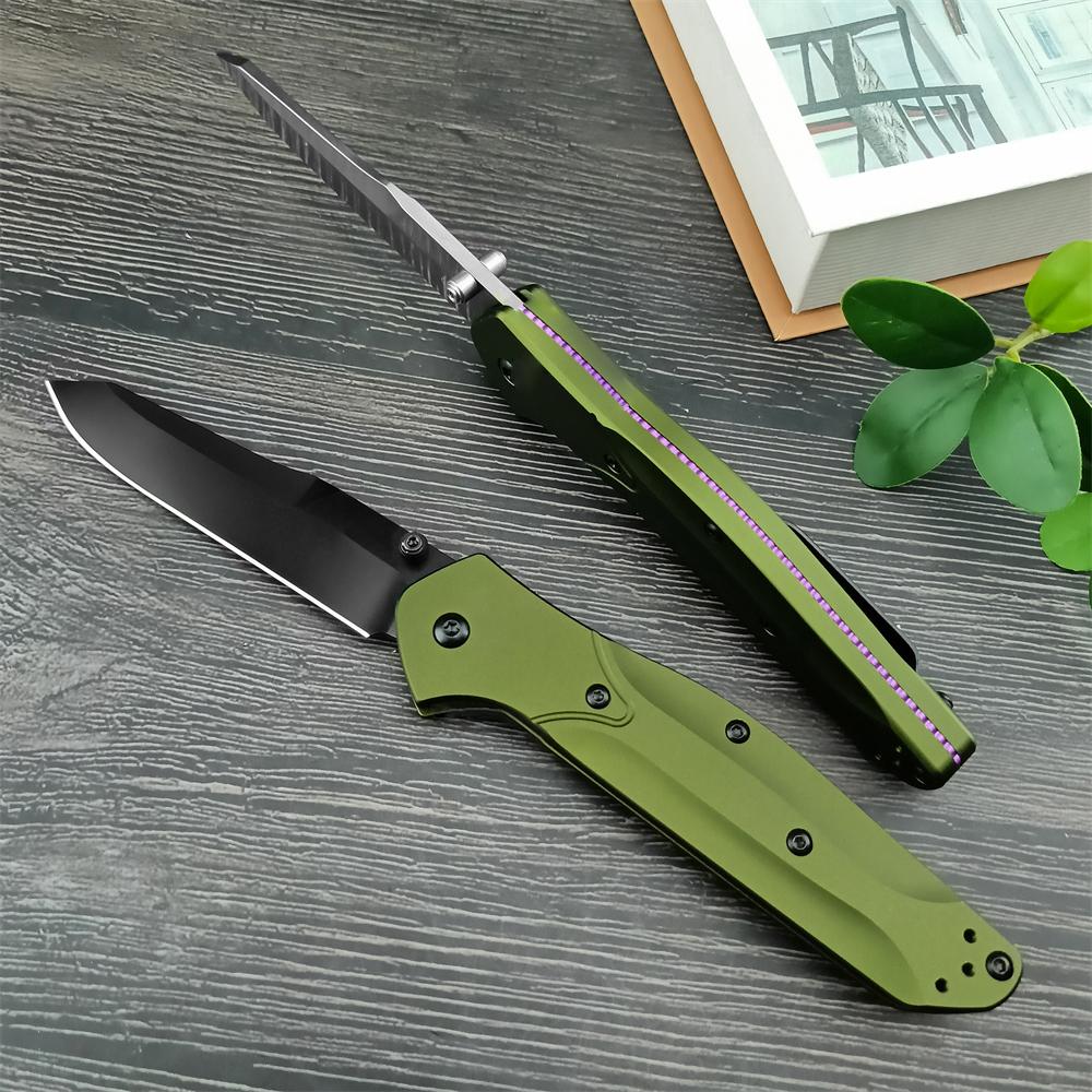 Нож-флиппер из стали D2 940 с алюминиевой ручкой, тактический EDC, складной нож для выживания с пылевым мешком, инструмент для кемпинга на открытом воздухе