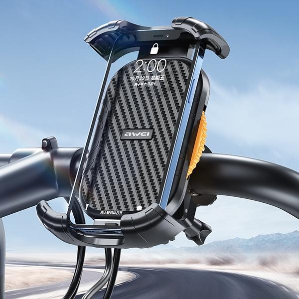 Uchwyt rowerowy do telefonu AWEI X29 4,7"-6,7" Czarny