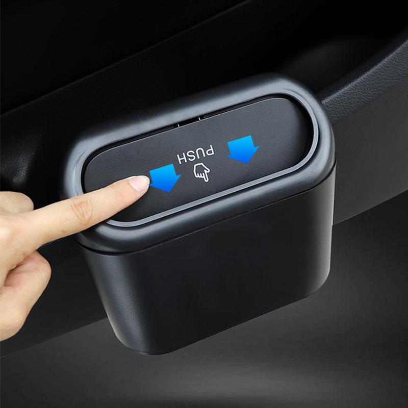 1PC car trash can home car dual-purpose car side door hanging storage box mini creative car trash can