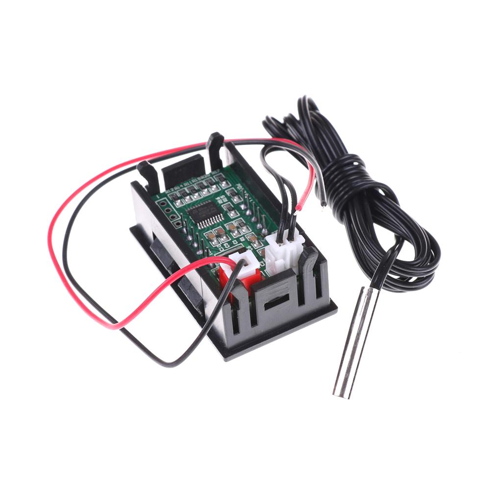 Красный цифровой термометр Дк12В с датчиком температуры зонда Темп -50~110К привел