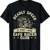 Смертельная скорость - это то, что мне нужно - Винтажная футболка Cafe Racer