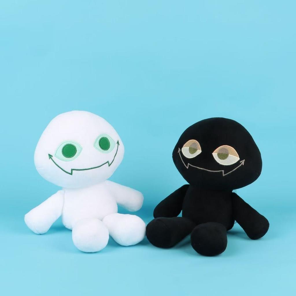 Slap Battles Боб Плюшевый Slaps Черно-белые Мягкие Игрушки Вокруг Игры