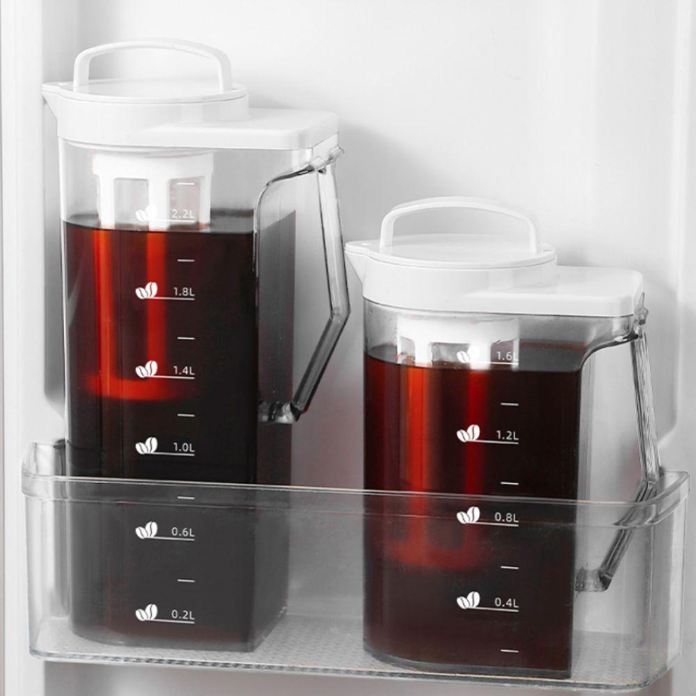 Large Capacity Cold Brew Coffee Maker Sealed Cold Brew Teapot Portable Cold Water Jug Home
