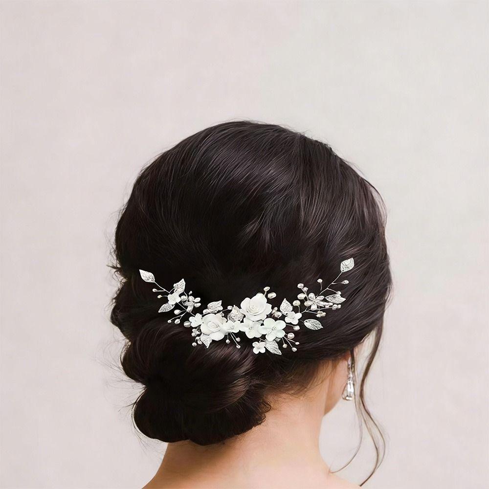 Rhinestone Bride Wedding Hair Vine Leaf Wedding Hair Accessories Jewelry Bridal Jewelry