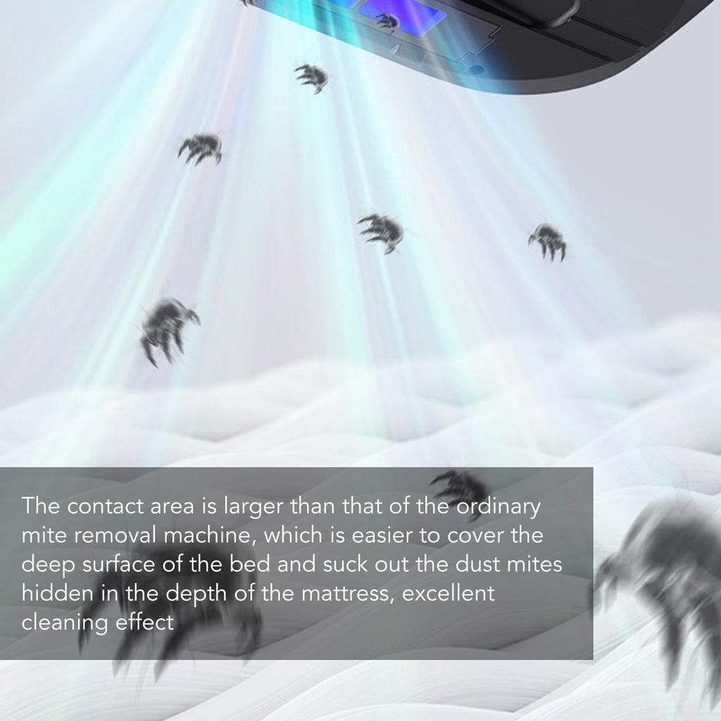 Mattress Vacuum Cleaner Anti Allergen Bed Mite Remover Vacuum Cleaner 8000pa Suction Cordless Handheld UV Mattress Vacuum for Dust