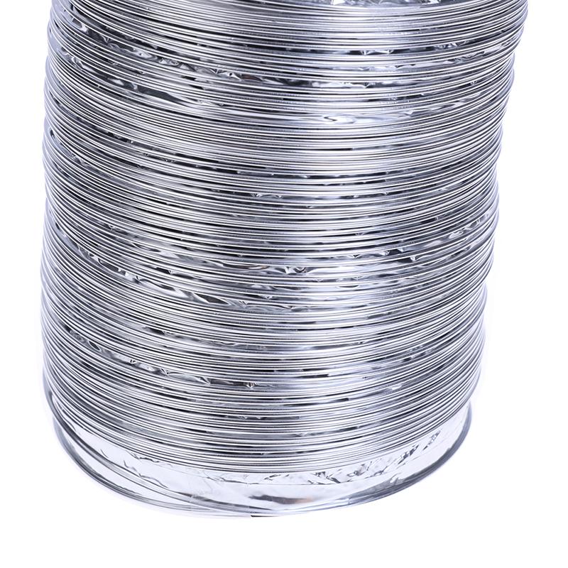 4-дюймовый вентиляторный воздуховод Алюминиевая труба Шланг для вентиляции воздуха Гибкий вытяжной воздуховод 2 м