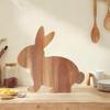 Rabbits Shaped Cutting Board Chopping Block Kitchen Baking Utensil, Cheese for Fruits Bread