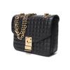 Celine Quilted Leather Chain Shoulder Bag Women Shoulder Bag Black 188403BFC-38NO