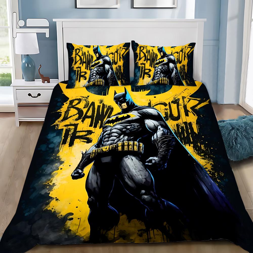 Hot Super Hero B-BatmanS Duvet Cover Pillowcase B-BatmanS Bedding Set Adult Boy Girl Bedroom Decoration Children Gift