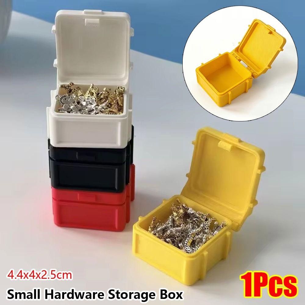 1Pcs Sealed Bayonet Lid Small Hardware Storage Box for Screws Nuts Electronic Components