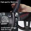 Hand-Stitched genuine leather car Steering Wheel Cover  For Accord Euro 2008-2015 Acura TSX Sport Wagon 2008-2015 car Interior