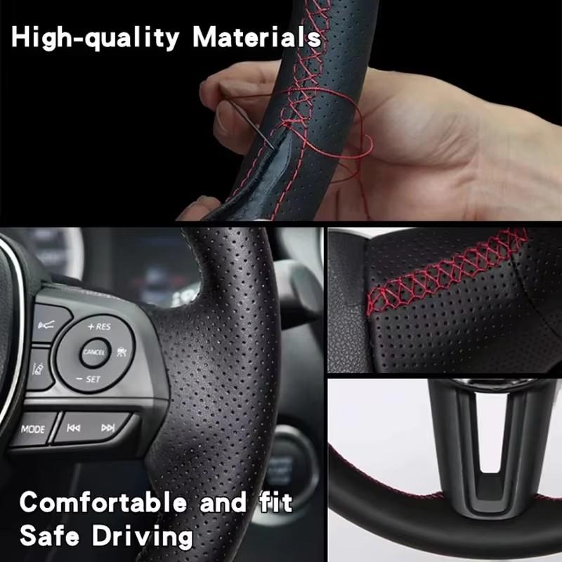 Hand-Stitched genuine leather car Steering Wheel Cover For Accord Euro 2008-2015 Acura TSX Sport Wagon 2008-2015 car Interior