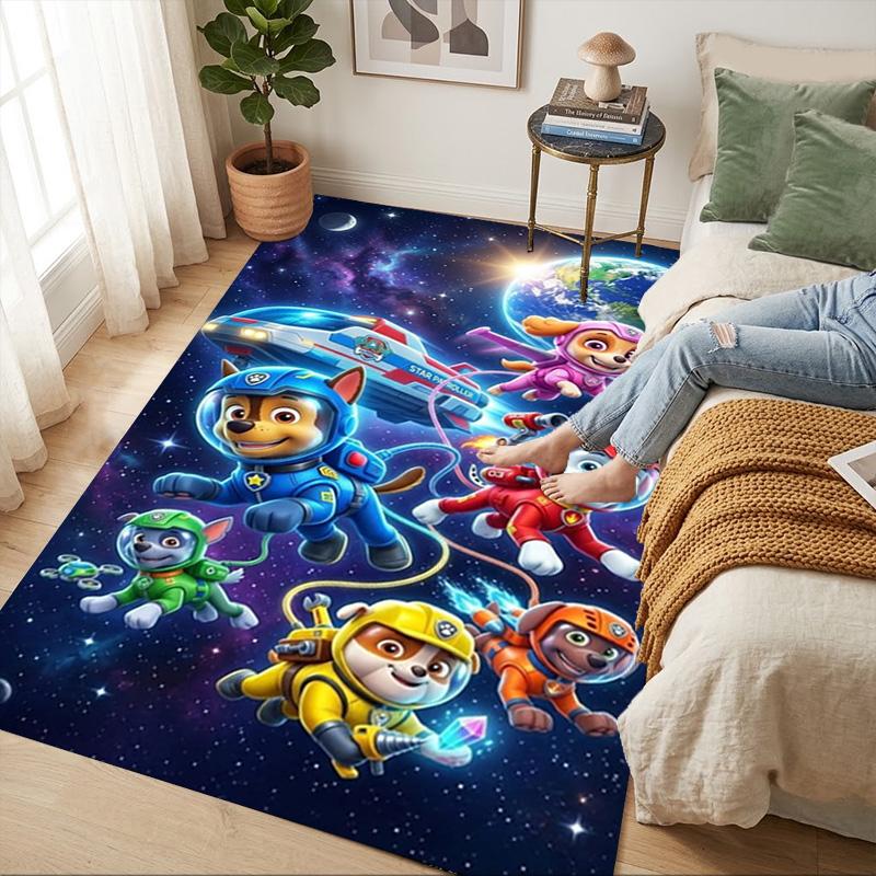 Space Pals Living Room Nonslip Area Rug Soft Carpet For Bedroom Gameoom Playroom Sofa Office Home Decor Doormat