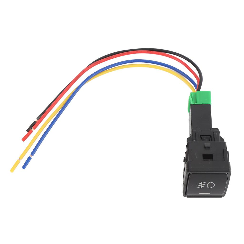 4-контактный кнопочный переключатель 12 В со светодиодным индикатором, ударопрочное безопасное соединение, кнопка для противотуманной фары