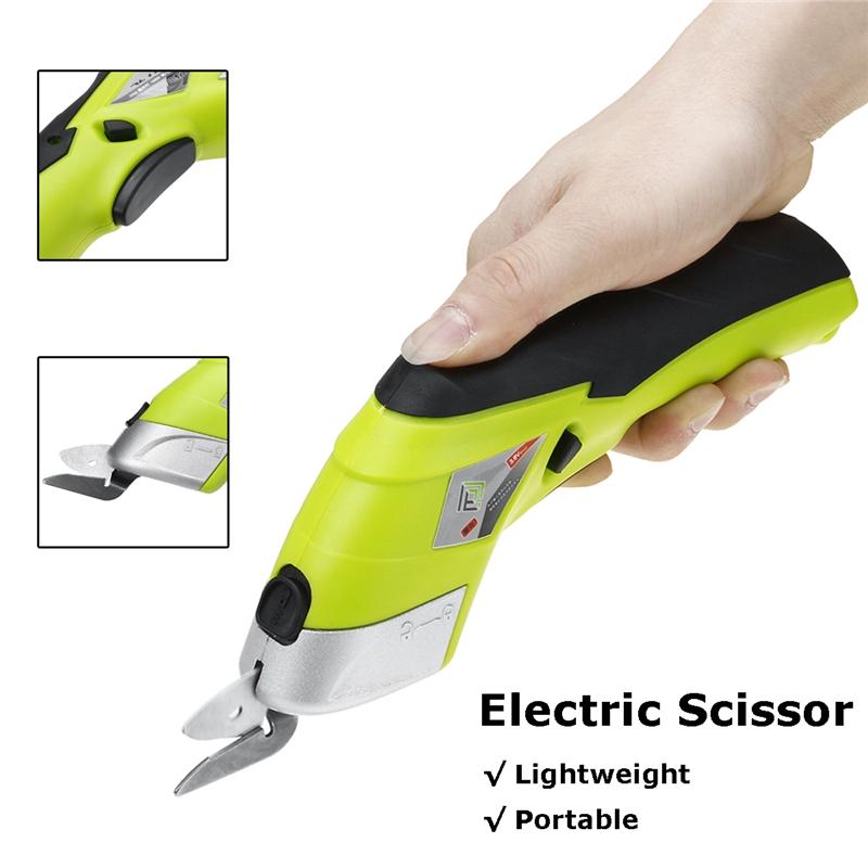 220V Electric Cordless Scissors Fabric Leather Cloth Cutting Multipurpose Chargeable Fabric Sewing Handheld Scissors