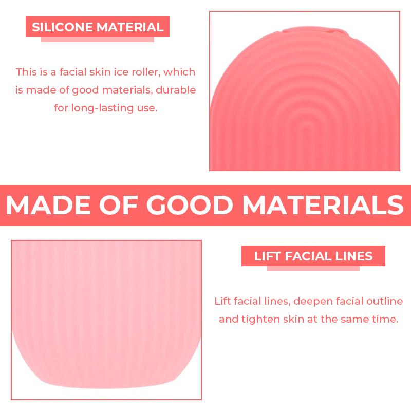 Ice Roller for Face Silicone Face Lifting Contouring Tools Ice Cube Roller Neck Eye Facial Massager Beauty Skin Care Reusable