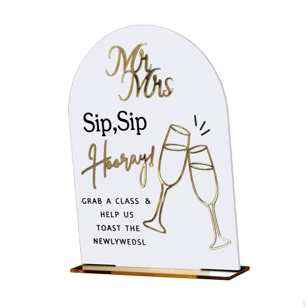 Акриловая табличка для свадебных мероприятий и украшения памятного стола на банкет