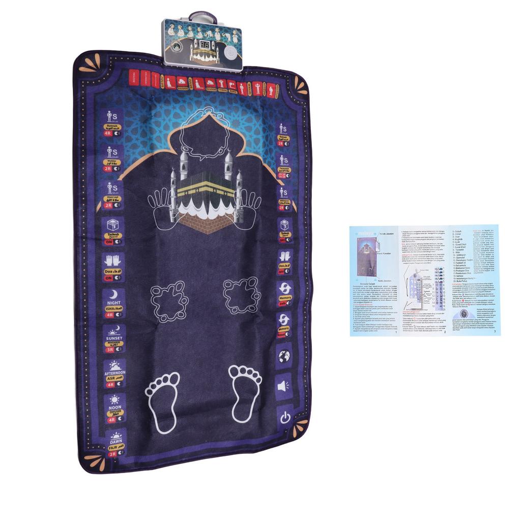 Islamic Interactive Prayer Blanket Educational 7 Languages 36 Modes Muslim Interactive Prayer Mat E