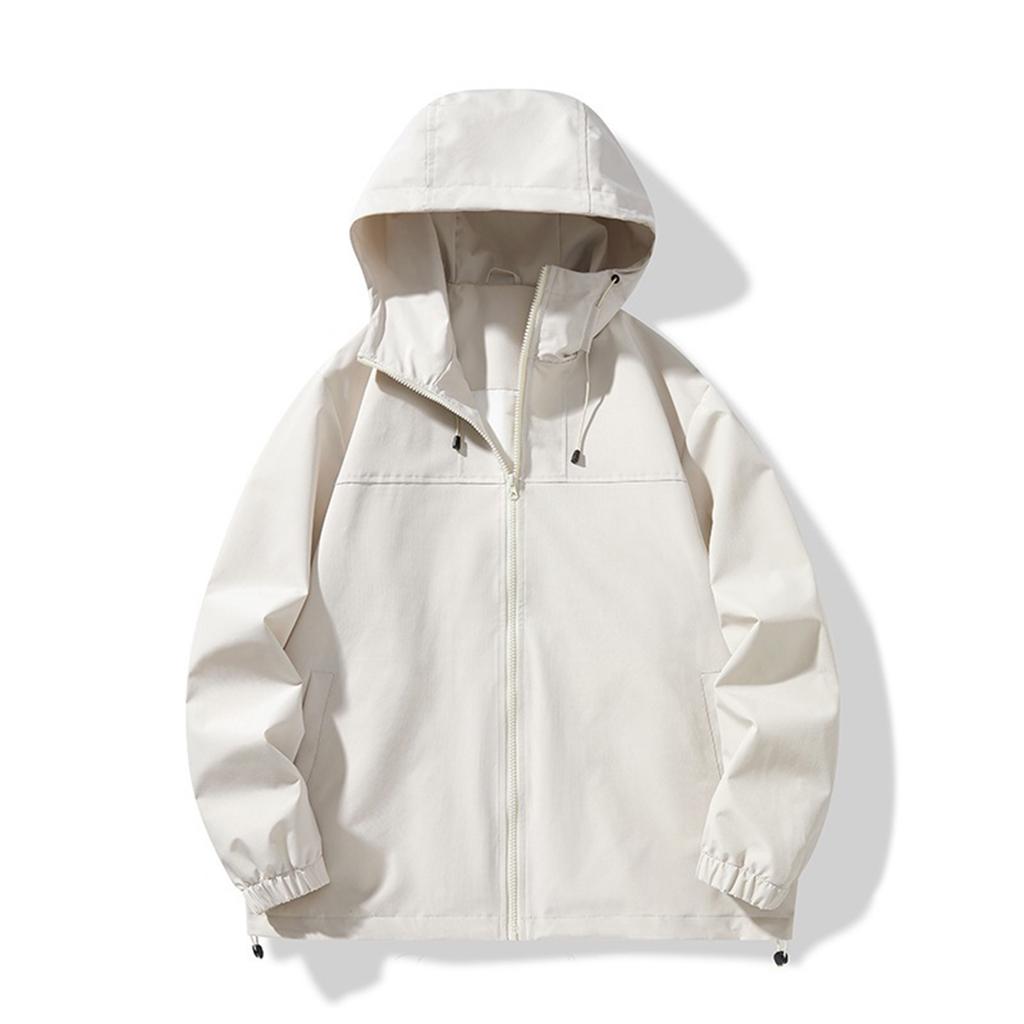 Men's Hooded Three Bar Jacket Casual Fashion Loose Outdoor Mountaineering Couple Jacket