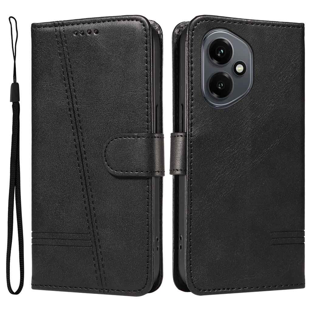 Для Honor 400 5G (Глобальный) Кошелек Чехол Т-образные линии Кожаный Чехол для телефона Подставка