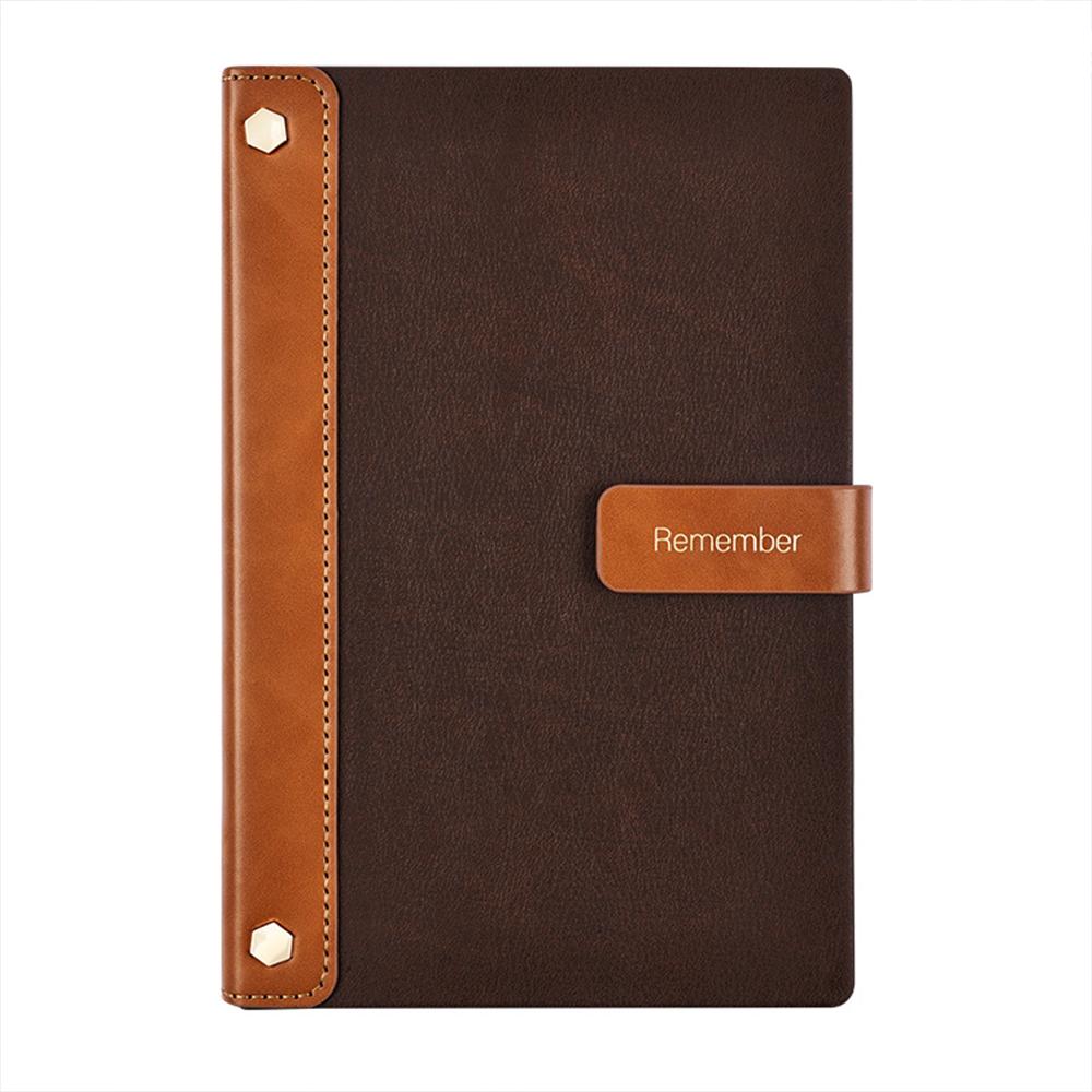 (Бесплатный индивидуальный логотип) Блокнот формата А5/В5 с пряжкой, блокнот из твердой кожи, студенческий дневник, предметный блокнот, протоколы деловых встреч.