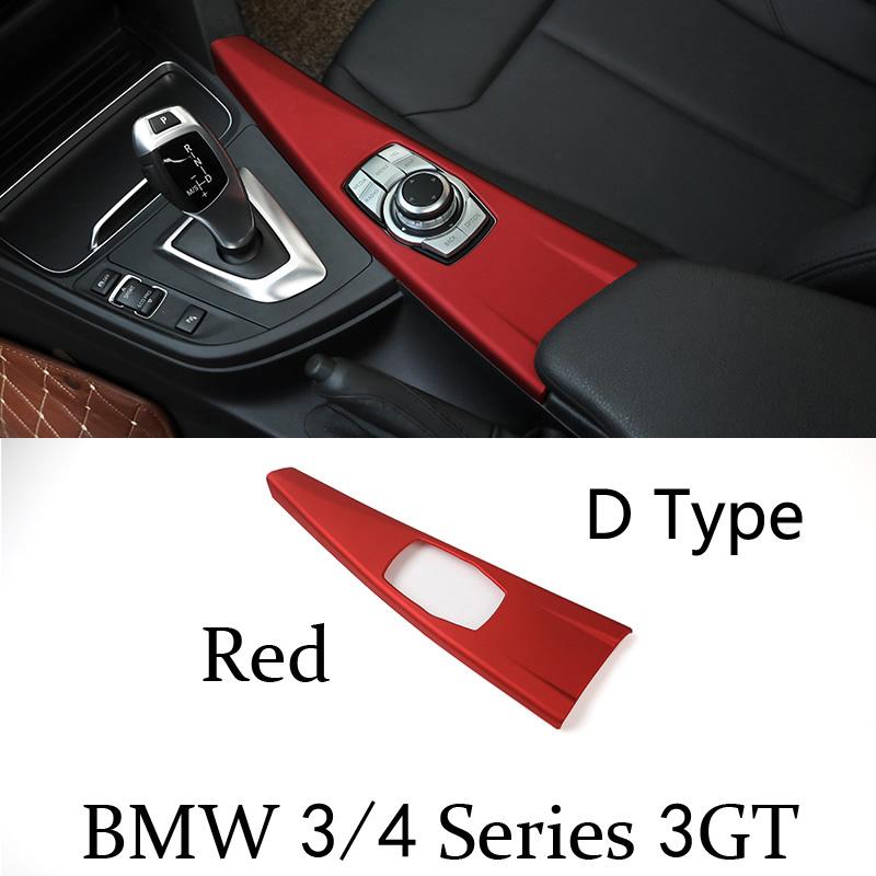 Carbon Fiber Car Styling Interior Gear Shift Knob Cover Multimedia Button Panel Trim Sticker For BMW F30 F32 F34 F36 Accessories