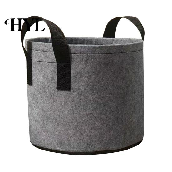 Indoor Plant Container 5 Gallon Grow Bag Non-woven Fabric Planting with Handles Space-saving Holder Breathable Garden Pot for Outdoor Vegetables