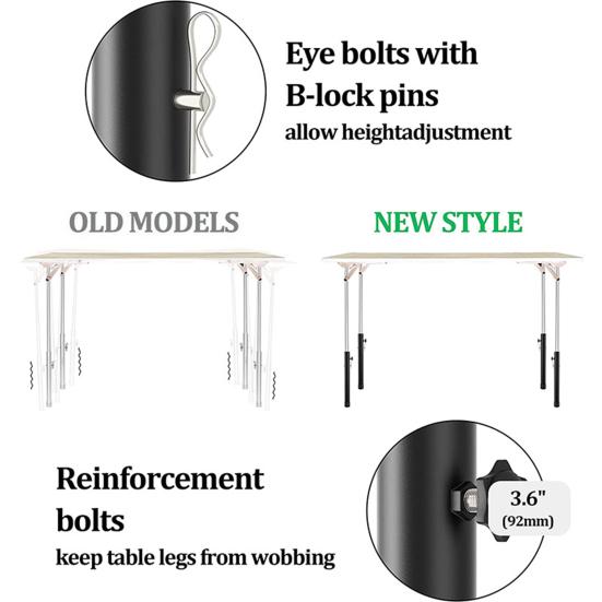 Удлинитель ножек стола с усиленными болтами. Увеличение высоты стола. Экологичные складные столы. Удлинитель прямых/изогнутых ножек. Кухонные аксессуары.