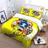 Traffic Signs and DJ Pattern Bedding Duvet Cover Set Duvet Cover Pillowcases  (1*Duvet Cover 2*Pillowcases, without duvet insert)