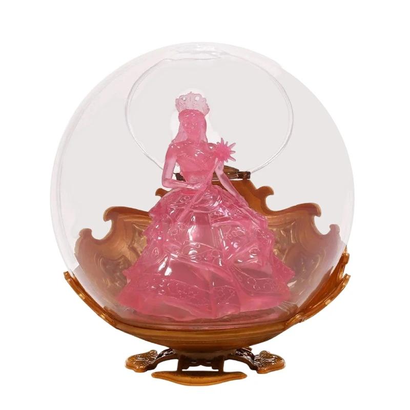 Resin Animated Movie Figurine 21cm Decorative Popcorn Bucket Jar for Candy, Snacks, Party Centerpiece, Princess Theme Room Decor