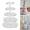 6 Tier Transparent Acrylic Cake Stand Wedding Birthday Party Cake Display Stand